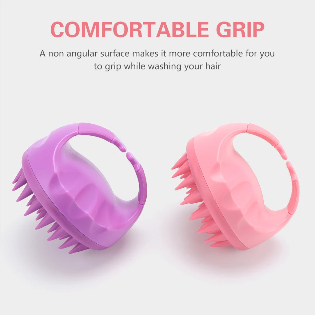Silicone Scalp Massager – Deep Clean & Relaxation Brush ,  Professional Hair Care .