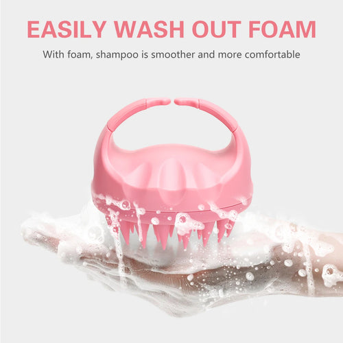 Silicone Scalp Massager – Deep Clean & Relaxation Brush ,  Professional Hair Care .