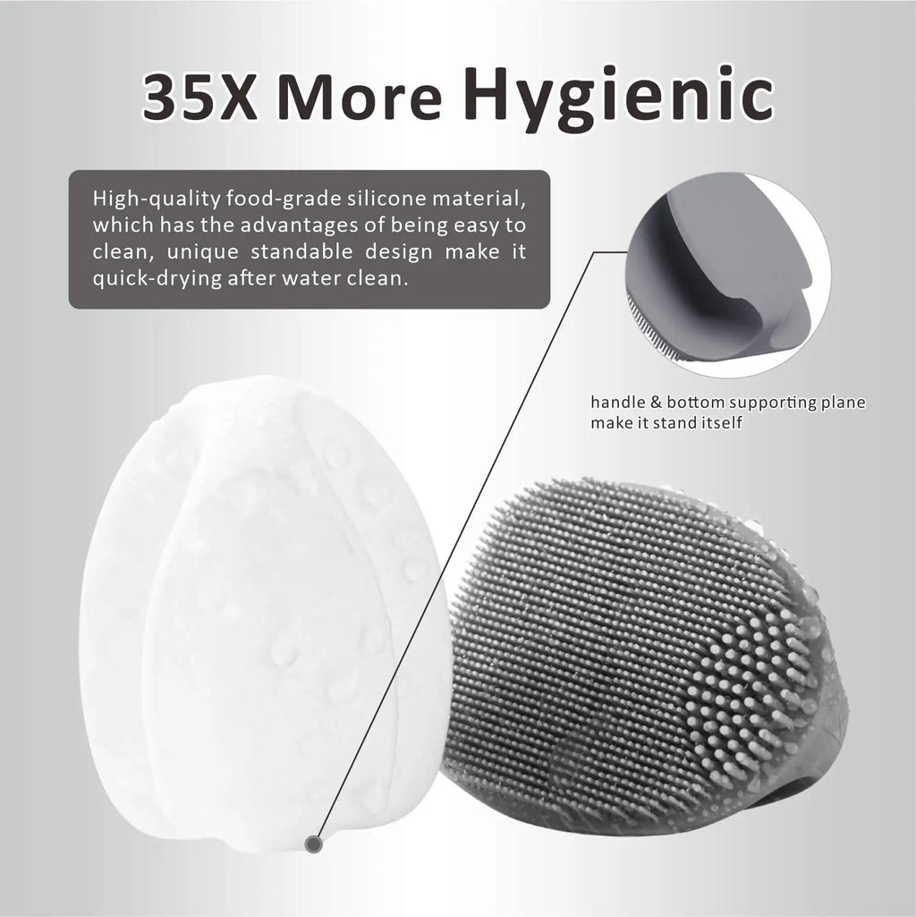 Silicone Face Scrubber, Face Scrubber for both Men and Women , Manual Face Exfoliator Brushes Scrubber,Facial Cleansing Brush for Exfoliating