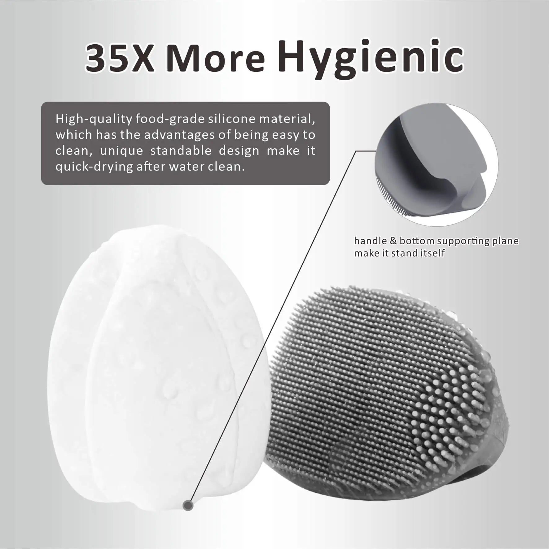 Silicone Face Scrubber, Face Scrubber for both Men and Women , Manual Face Exfoliator Brushes Scrubber,Facial Cleansing Brush for Exfoliating